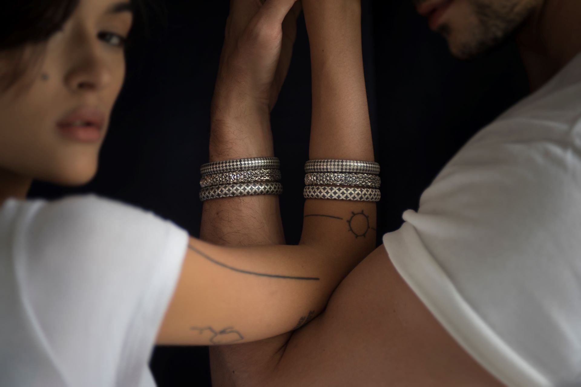Silver Couple Bracelets – Avijewelry
